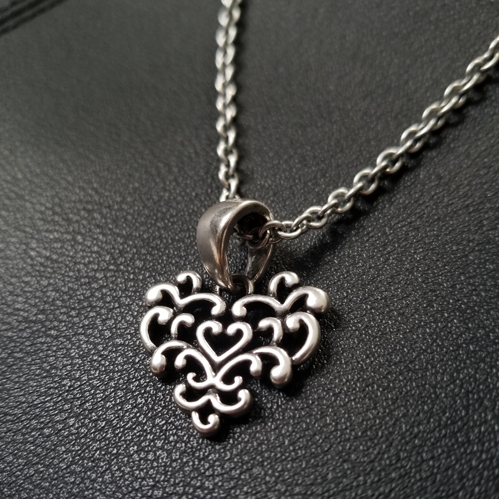 Celtic Filigree Heart Shaped Necklace